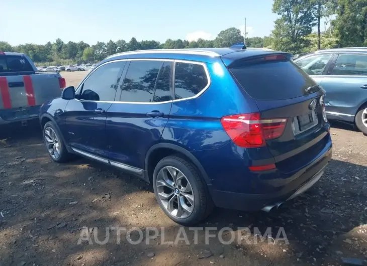 BMW X3 2016 vin 5UXWX9C55G0D75234 from auto auction Iaai