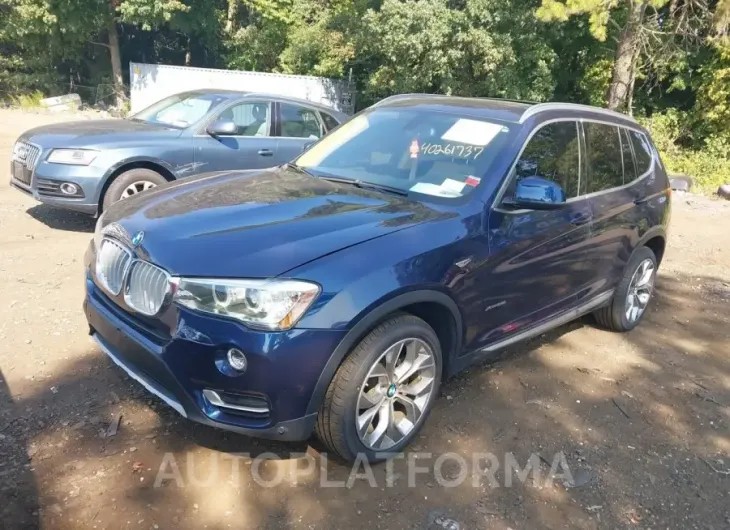 BMW X3 2016 vin 5UXWX9C55G0D75234 from auto auction Iaai