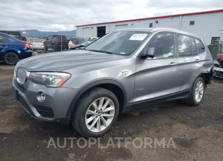 BMW X3 2017 vin 5UXWX9C56H0T07507 from auto auction Iaai