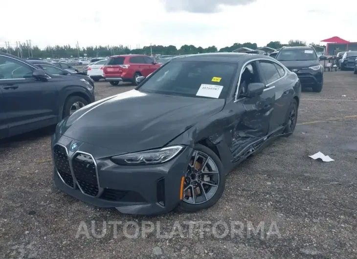 BMW I4 2023 vin WBY73AW07PFR31359 from auto auction Iaai