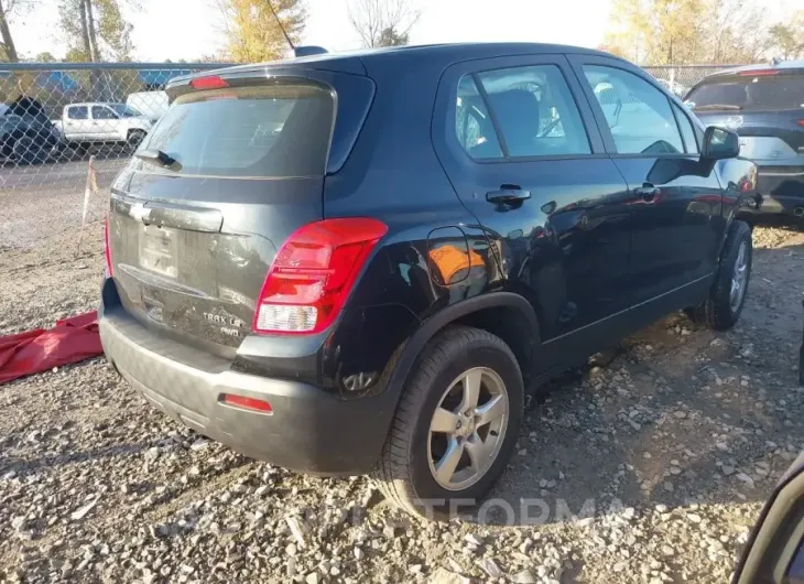 CHEVROLET TRAX 2015 vin KL7CJPSB7FB113374 from auto auction Iaai