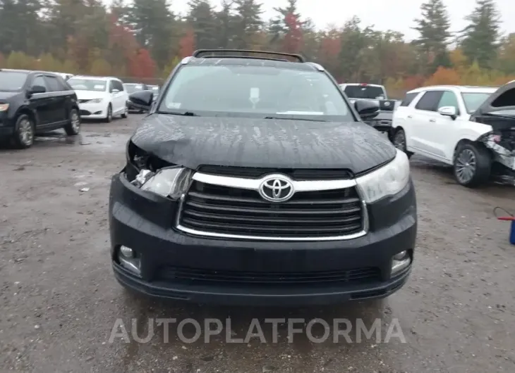 TOYOTA HIGHLANDER 2015 vin 5TDDKRFH0FS100912 from auto auction Iaai