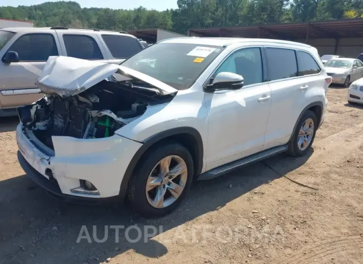 TOYOTA HIGHLANDER 2015 vin 5TDYKRFHXFS050103 from auto auction Iaai