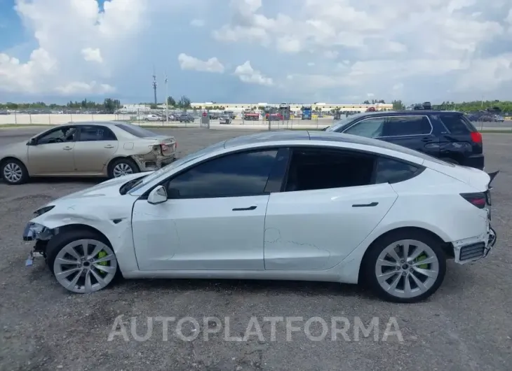 TESLA MODEL 3 2022 vin 5YJ3E1EA1NF312276 from auto auction Iaai