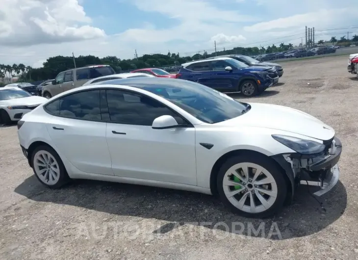 TESLA MODEL 3 2022 vin 5YJ3E1EA1NF312276 from auto auction Iaai