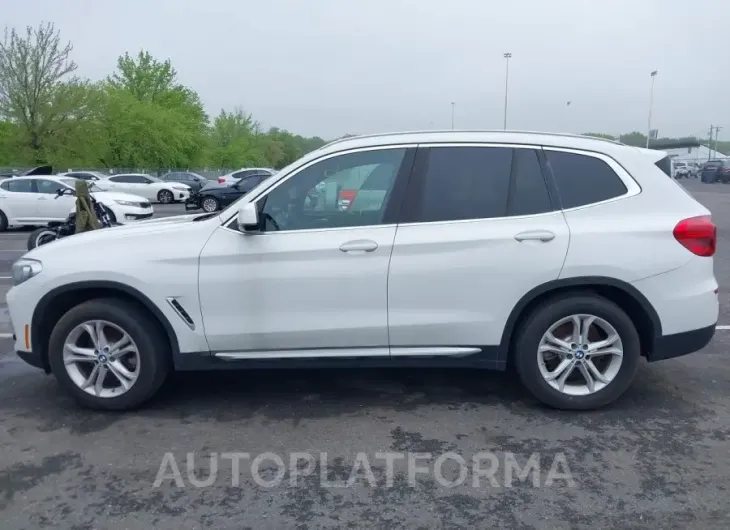 BMW X3 2019 vin 5UXTR9C56KLP81783 from auto auction Iaai