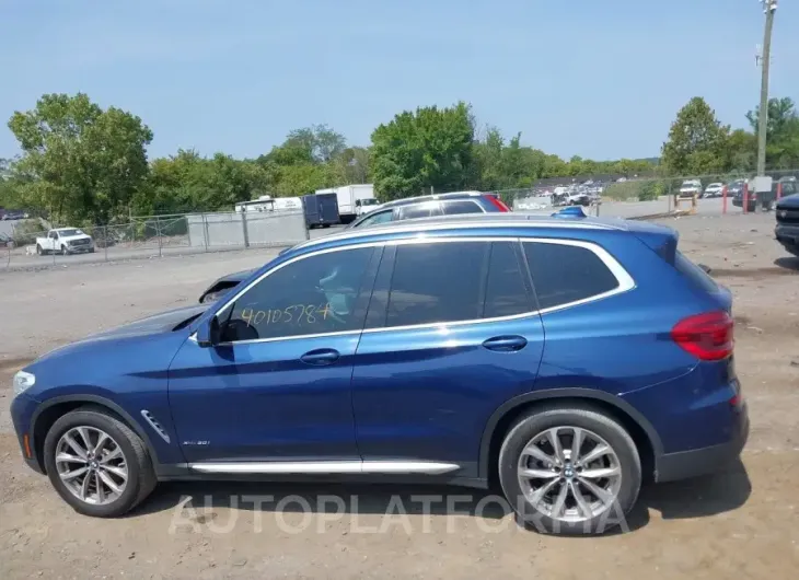 BMW X3 2018 vin 5UXTR9C58JLC77964 from auto auction Iaai