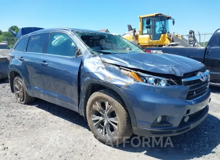 TOYOTA HIGHLANDER 2016 vin 5TDJKRFH0GS237823 from auto auction Iaai