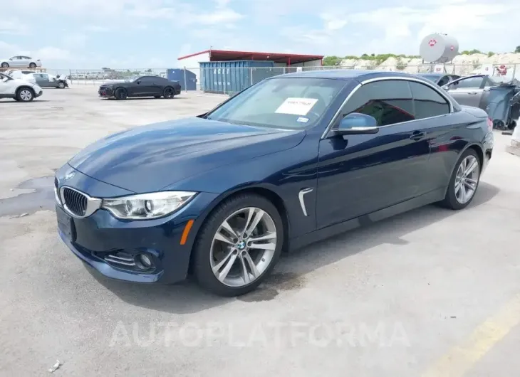 BMW 428I 2016 vin WBA3V7C50G5A24875 from auto auction Iaai