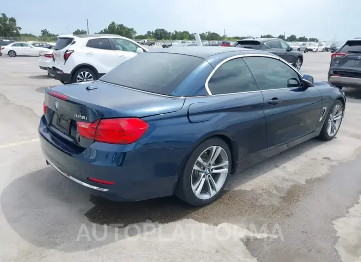 BMW 428I 2016 vin WBA3V7C50G5A24875 from auto auction Iaai