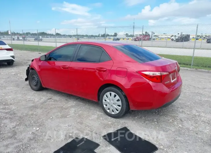 TOYOTA COROLLA 2019 vin 2T1BURHE5KC202827 from auto auction Iaai