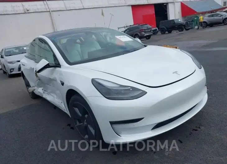 TESLA MODEL 3 2022 vin 5YJ3E1EB9NF348208 from auto auction Iaai