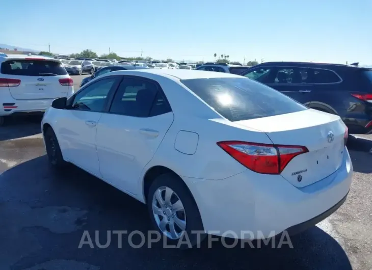 TOYOTA COROLLA 2015 vin 5YFBURHE7FP326264 from auto auction Iaai