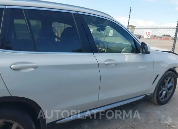 BMW X3 2022 vin 5UX43DP09N9K82369 from auto auction Iaai