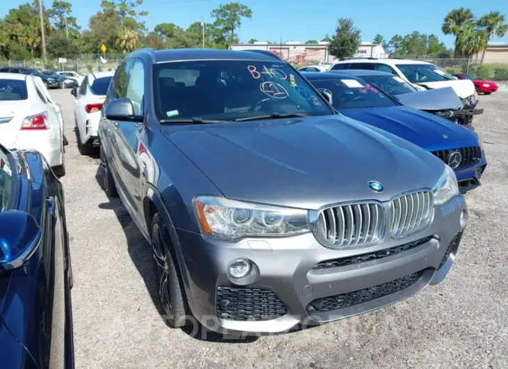 BMW X3 2017 vin 5UXWZ7C37H0V92540 from auto auction Iaai