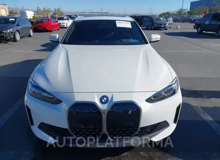 BMW I4 2023 vin WBY73AW08PFR12433 from auto auction Iaai