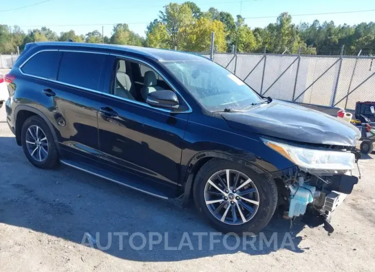 TOYOTA HIGHLANDER 2018 vin 5TDJZRFH6JS543668 from auto auction Iaai