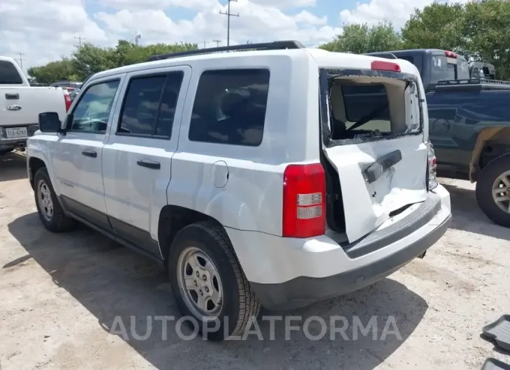 JEEP PATRIOT 2016 vin 1C4NJPBB6GD808267 from auto auction Iaai