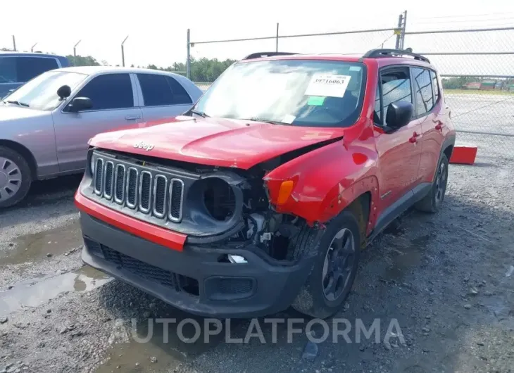 JEEP RENEGADE 2017 vin ZACCJAAB8HPE60402 from auto auction Iaai