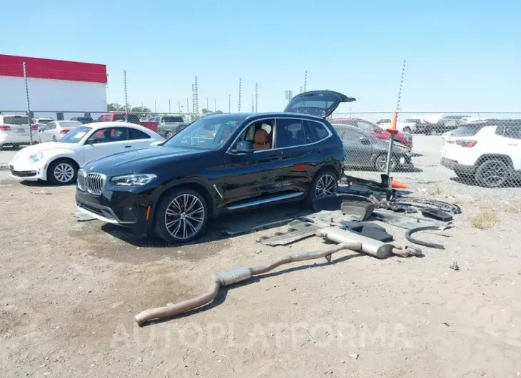 BMW X3 2023 vin 5UX53DP02P9P09625 from auto auction Iaai