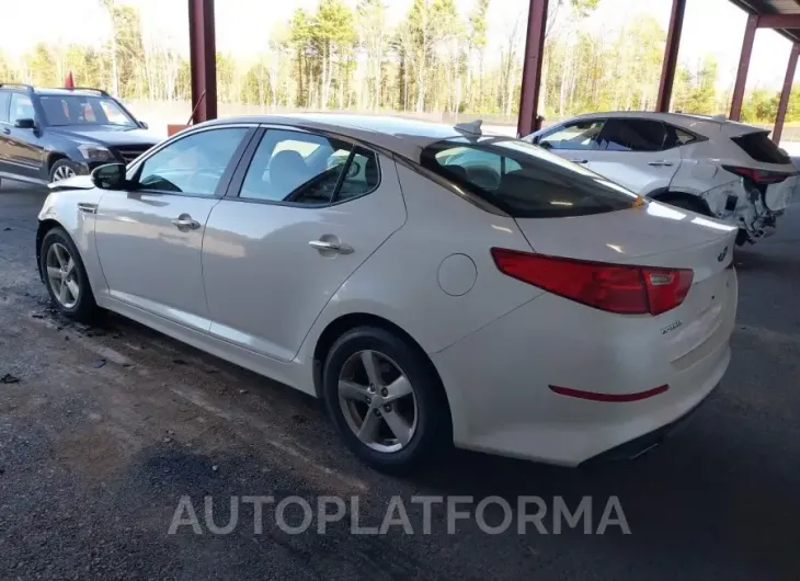 KIA OPTIMA 2015 vin KNAGM4A72F5552257 from auto auction Iaai