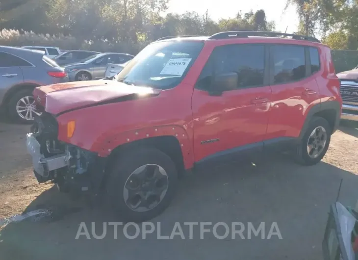 JEEP RENEGADE 2017 vin ZACCJBAB9HPE91096 from auto auction Iaai