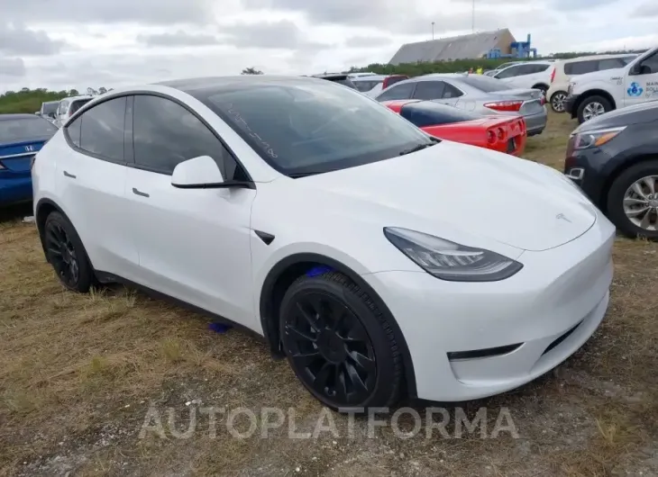 TESLA MODEL Y 2022 vin 7SAYGAEE2NF382679 from auto auction Iaai