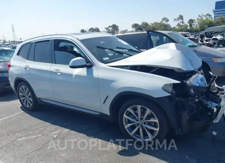 BMW X3 2019 vin 5UXTR7C52KLF33148 from auto auction Iaai