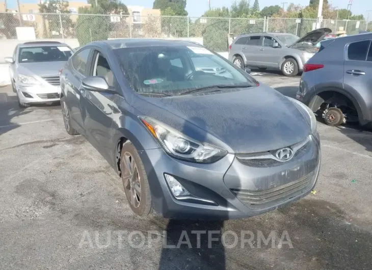 HYUNDAI ELANTRA 2016 vin KMHDH4AE6GU594958 from auto auction Iaai