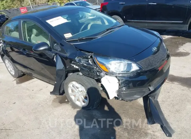 KIA RIO 2015 vin KNADM4A30F6447744 from auto auction Iaai