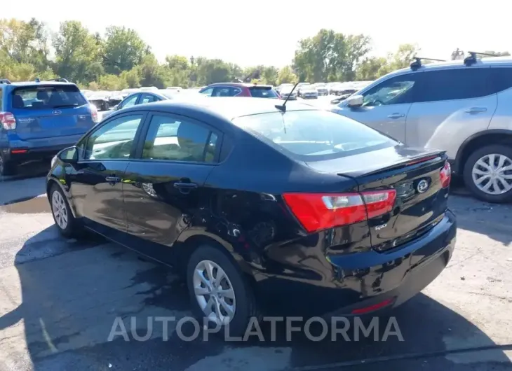 KIA RIO 2015 vin KNADM4A30F6447744 from auto auction Iaai