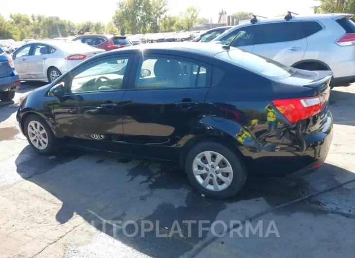 KIA RIO 2015 vin KNADM4A30F6447744 from auto auction Iaai