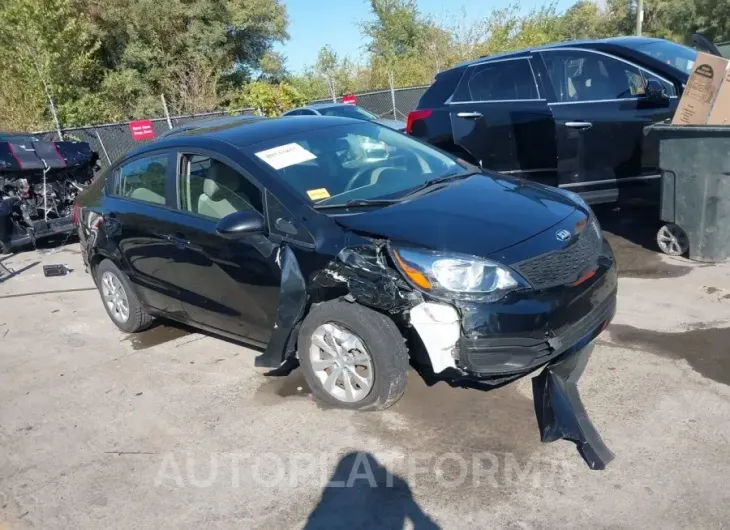 KIA RIO 2015 vin KNADM4A30F6447744 from auto auction Iaai