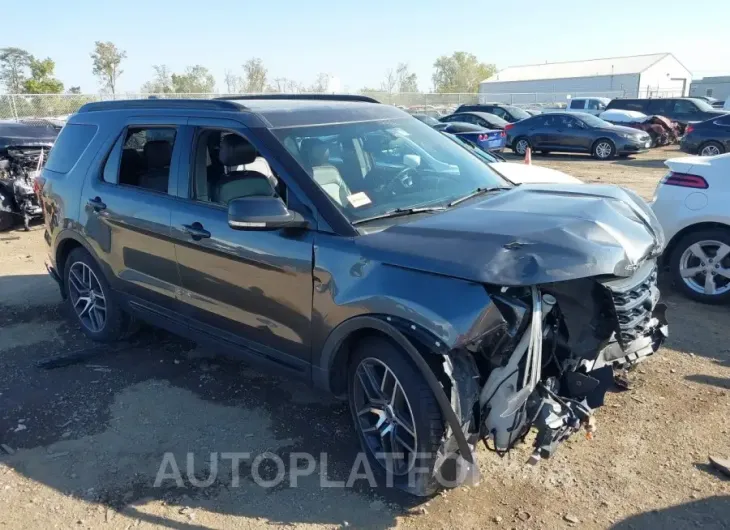 FORD EXPLORER 2017 vin 1FM5K8GT1HGE10027 from auto auction Iaai