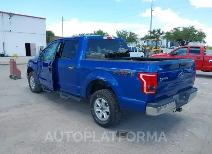 FORD F-150 2017 vin 1FTEW1EG2HFA75517 from auto auction Iaai