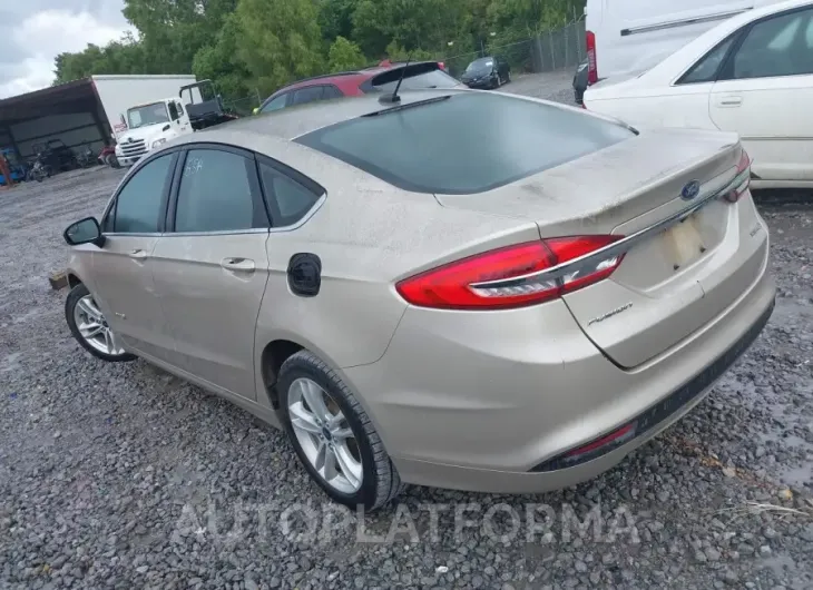 FORD FUSION HYBRID 2018 vin 3FA6P0UU0JR157005 from auto auction Iaai