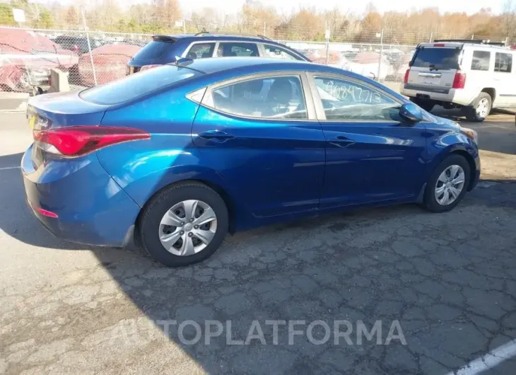 HYUNDAI ELANTRA 2016 vin 5NPDH4AE0GH717569 from auto auction Iaai