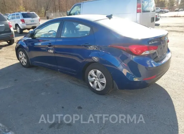 HYUNDAI ELANTRA 2016 vin 5NPDH4AE0GH717569 from auto auction Iaai