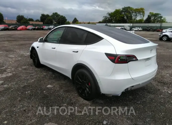 TESLA MODEL Y LONG RANGE AWD 2023 vin 7FAYGDEE1PA128964 from auto auction Iaai